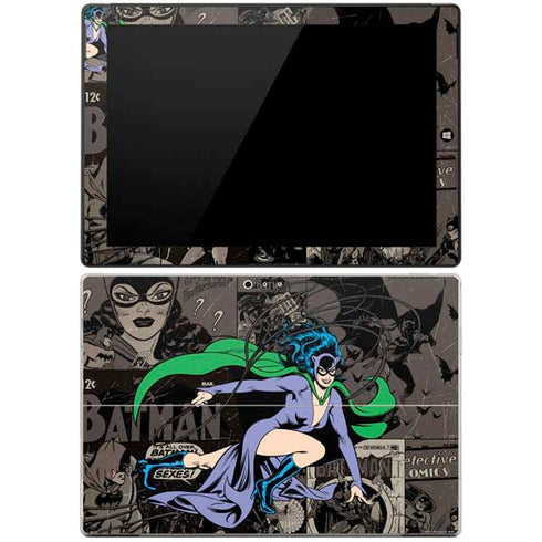 DC Comics Catwoman Vintage Action Pose Pattern Surface Pro 3 Skin